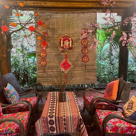 Vu Linh Palm House Homestay - Bungalow Yen Bai Exteriér fotografie