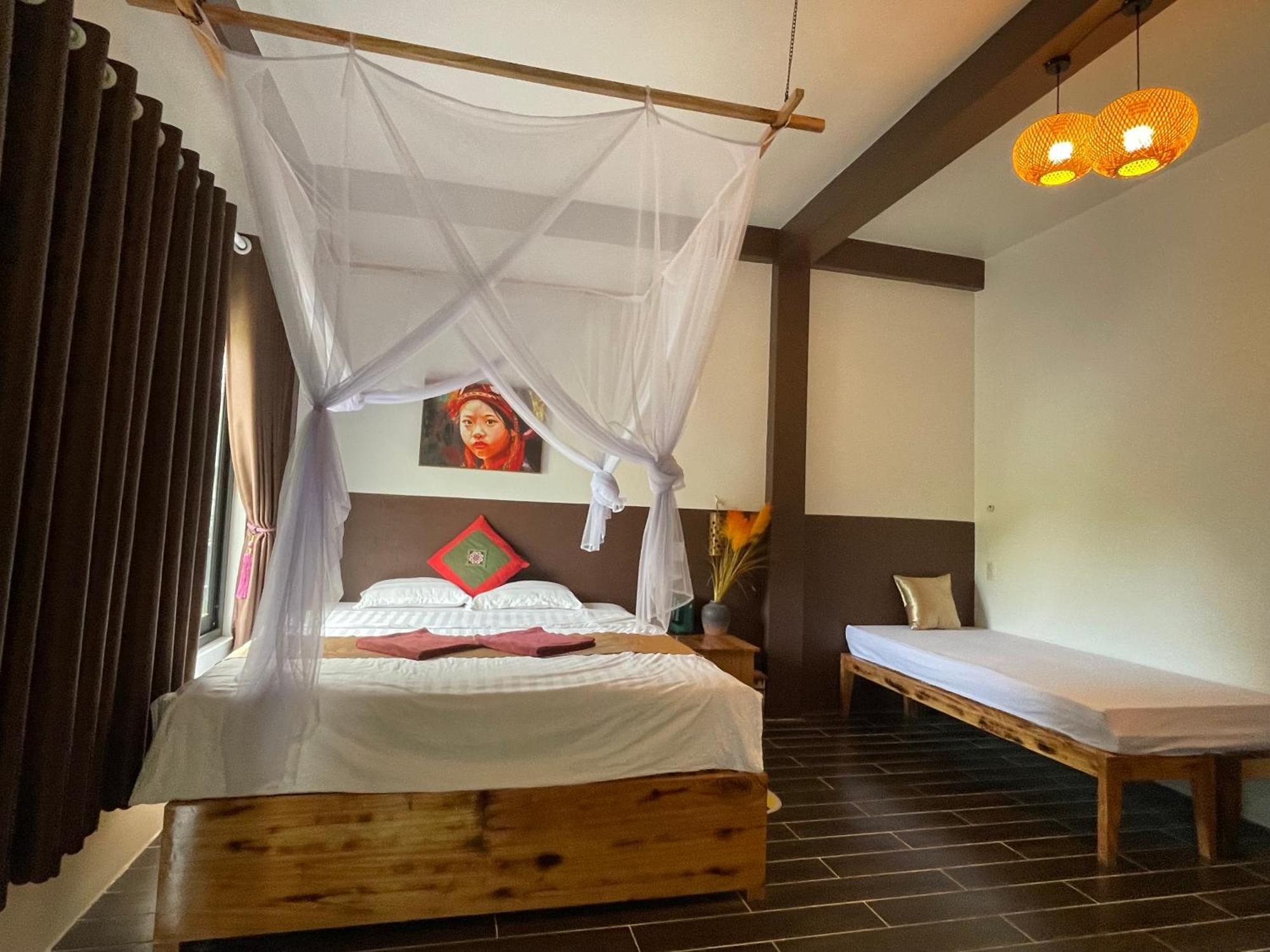 Vu Linh Palm House Homestay - Bungalow Yen Bai Exteriér fotografie