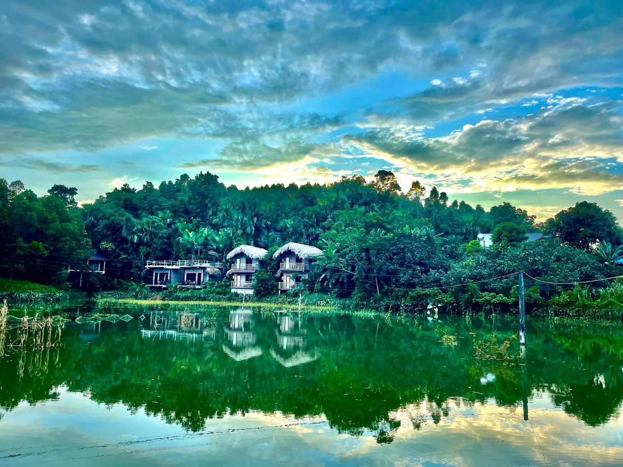 Vu Linh Palm House Homestay - Bungalow Yen Bai Exteriér fotografie